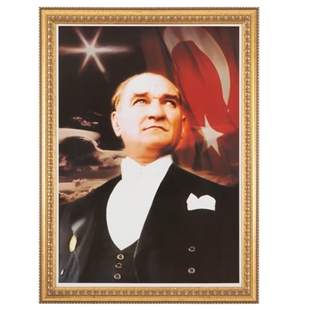 İnter Atatürk Portresi 50x70 Varaklı Çerçeve INT-022