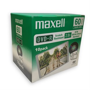 Maxell Mini DvD - Çift Taraflı Yazılabilen DvD-R 60 Dakika 2.8GB Kapasiteli