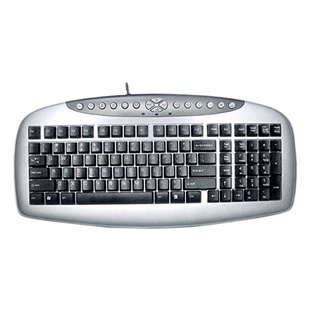 A4 Tech klavye kb-21 gri-siyah ps/2 kablolu