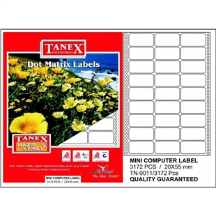Tanex 20x55 bilgisayar etiketi tn-0011