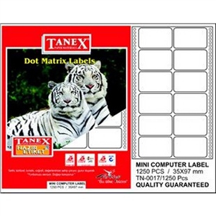 Tanex 35x97 bilgisayar etiketi tn-0017