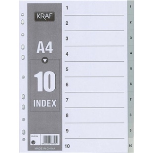 Kraf separatör 1-10 rakamlı 1010