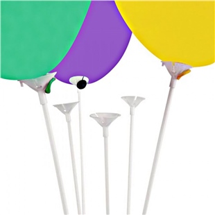 Nedi Balon Çubuğu - 100 Adet Balon Tutucu Sopa Nedi-00150